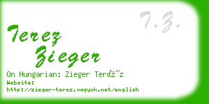 terez zieger business card